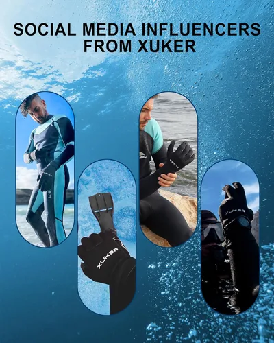 Miniatura 5 de XUKER Guantes de neopreno para mujeres y hombres, guantes de buceo de 0.118 pulgadas para mantener el calor para buceo, buceo, kayak, esnórquel