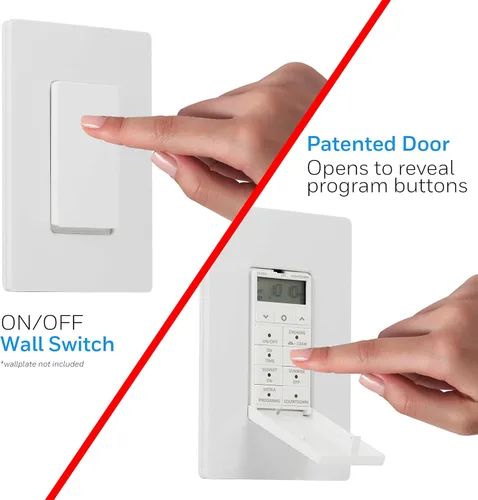 Miniatura 7 de UltraPro Daysmart Temporizador digital de 7 días de pared, ajustes programables, ajustes preestablecidos/cuenta regresiva, anulación, salida/puesta