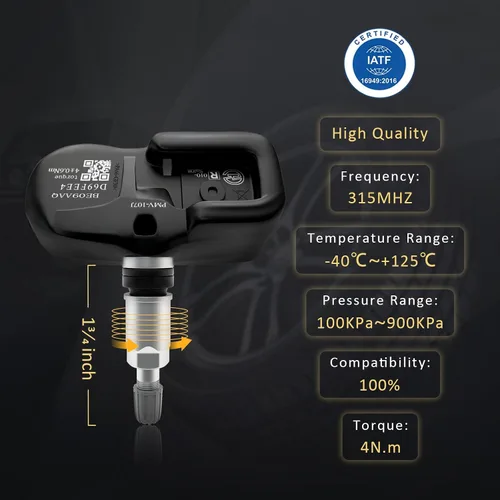 Miniatura 3 de Marsflex Sensor TPMS 42607-33021 compatible con Toyota Rav4 Camry 4Runner Tacoma Corolla, Lexus Scion Pontiac Sensores de monitoreo de presión