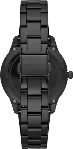 Miniatura 3 de Michael Kors Reloj Runway de acero inoxidable negro con tres manecillas para mujer, Negro -, Reloj de cuarzo