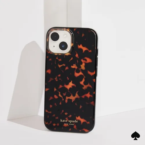 Miniatura 6 de Kate Spade New York Funda para iPhone 15 / 14 / 13, Compatible con MagSafe - Leopardo de Ciudad Negro