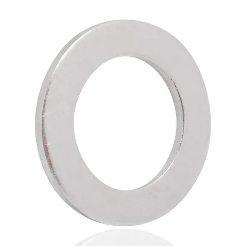 Arandela plana de aluminio, arandelas redondas plateadas, acabado liso, 0.394 in de identificación, 0.630 in de diámetro exterior, 0.039 in de