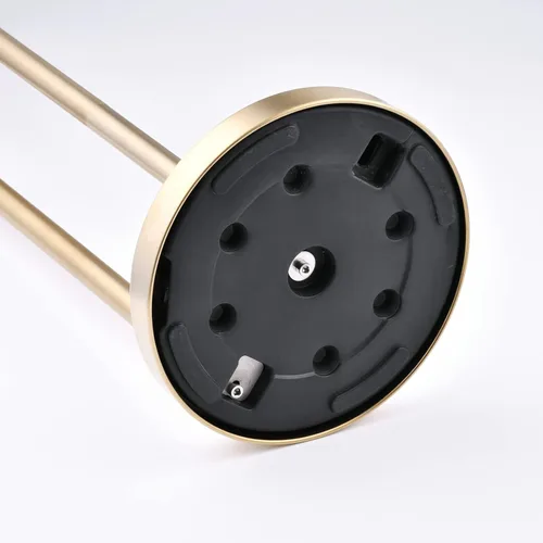 Miniatura 6 de Soporte de rollo de papel higiénico de pie con reserva de almacenamiento, Soporte de papel higiénico dorado cepillado con estante, Soporte de piso