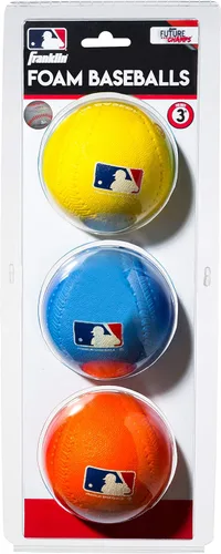 Miniatura 8 de Franklin Sports Pelotas de béisbol de espuma, pelotas de béisbol de espuma suave para niños, perfectas para golpear y jugar en interiores