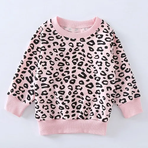 Miniatura 2 de Avidqueen Toddler Baby Girls Leopard Print Clothes Set Long Sleeve T-Shirt Tops and Pants 2pcs Outfits