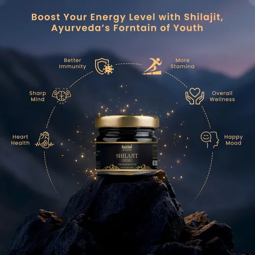 Miniatura 3 de Shilajit Resina orgánica pura del Himalaya, 900 mg de resina Shilajit de grado dorado con ácido fúlvico y más de 85 oligoelementos complejos