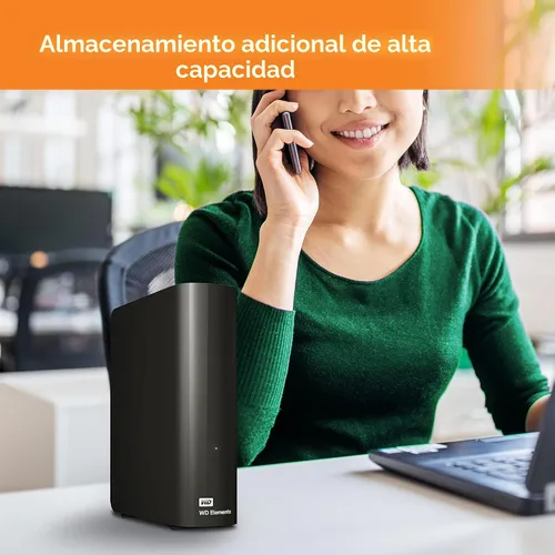 Miniatura 2 de WD Disco duro externo de escritorio Elements de 16 TB, USB 3.0 para almacenamiento plug-and-play - WDBWLG0160HBK-NESN