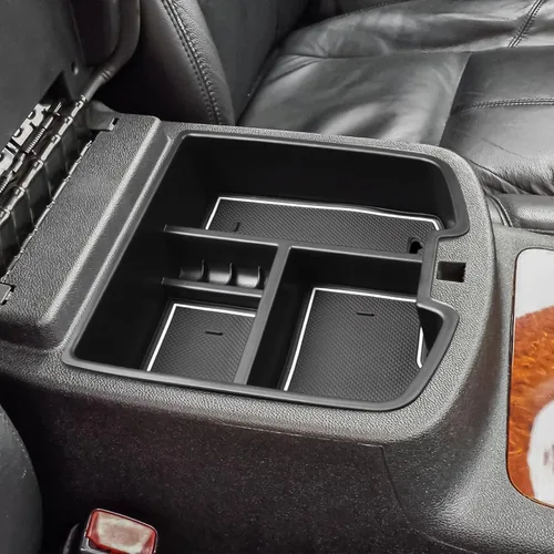 Miniatura 11 de HGWEI Organizador de consola central compatible con Chevy Silverado GMC Sierra Avalanche Tahoe Suburban Yukon Yukon XL 2007-2014, accesorios solo