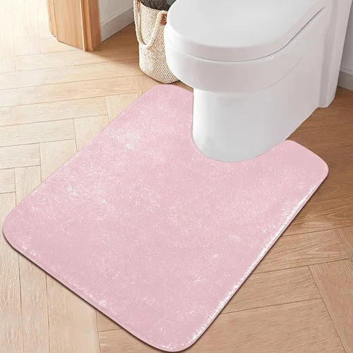 Miniatura 16 de Alfombra de baño amarilla, suave, absorbente, lavable a máquina, juego de alfombras de baño antideslizantes para puerta de baño, dormitorio