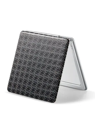 Miniatura 29 de Omiro - Espejo compacto, cuero PU clásico. Ampliación 1x/3x, ultra portátil para el bolsillo, ideal para bolsos y viajes (negro)
