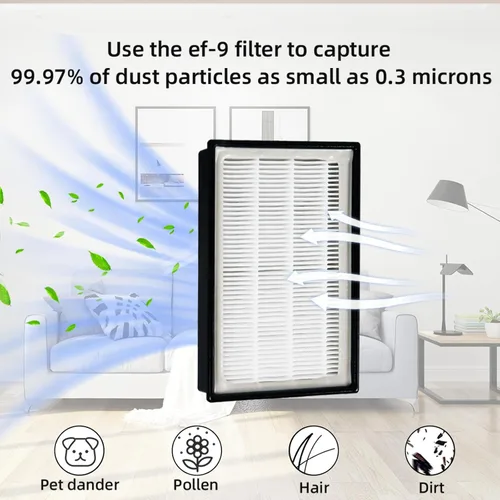 Miniatura 4 de Paquete de 2 filtros HEPA EF-9 53296 para Kenmore 22614, 31140, BU1005, BU1017 y Kenmore Elite 21814, 31150, 81714, BU1018 aspiradora vertical