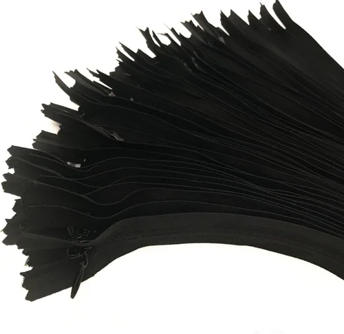 40 PCS Cremalleras Invisibles de Nailon Herramientas de Costura DIY para Sastre para Ropa/Bolsos/Textiles del Hogar (9 pulgadas, Negro)