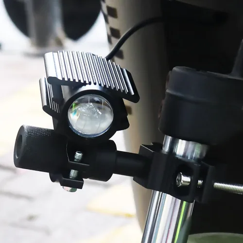 Miniatura 7 de Windance 2 unidades de faro LED para motocicleta, 32W, 4 modos, haz alto/bajo, amarillo/blanco, 6500K, impermeable, foco auxiliar para tractor