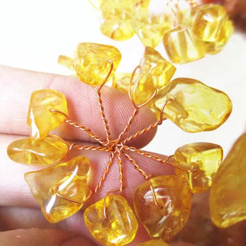 Miniatura 8 de Árbol de dinero de cristal Feng Shui, bonsái, buena suerte, reiki, curativo, amatista, árbol de roca, árbol de cristal para energía positiva