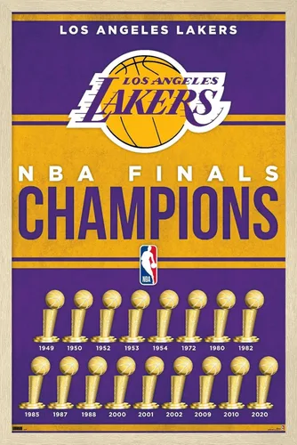 Miniatura 7 de Trends International NBA Los Angeles Lakers - Póster de pared de Champions 23, 22.4 pulgadas de largo x 14.7 pulgadas de ancho, versión enmarcada