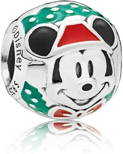 Miniatura 2 de Charm de plata de ley 925 de PANDORA Disney Santa Mickey - 797502ENMX