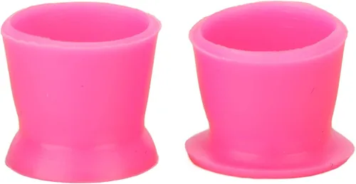 Miniatura 7 de 300 vasos de tinta taza de tinta desechable de silicona para pigmentos de cejas, labios y pigmentos, mezcla de 300 unidades, tinta de pigmento