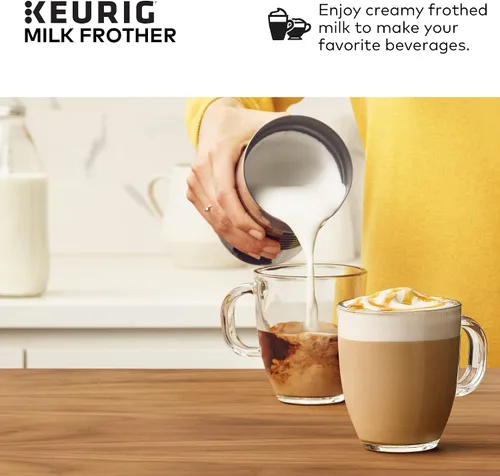 Miniatura 7 de Espumador Independiente Keurig Funciona con Leche No Láctea, Espumado Caliente y Frío, 6 Oz, Negro