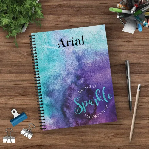 Miniatura 5 de Gotcha Covered Notebooks Sparkle - Cuaderno motivacional personalizado, tapa blanda laminada, 120 páginas de su papel seleccionado, coloque espiral