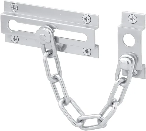 Miniatura 4 de Defender Security U 10305 Prime Line - Protector de puerta de cadena estándar, sólido, bronce clásico