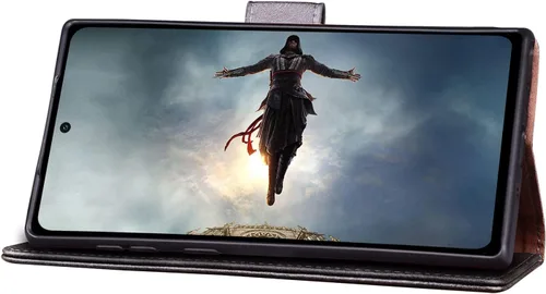 Miniatura 6 de SUANPOT Funda de piel tipo cartera para Samsung Galaxy Note 10 de 6.3 pulgadas con bloqueo RFID, soporte para tarjetas de crédito, libro de folio