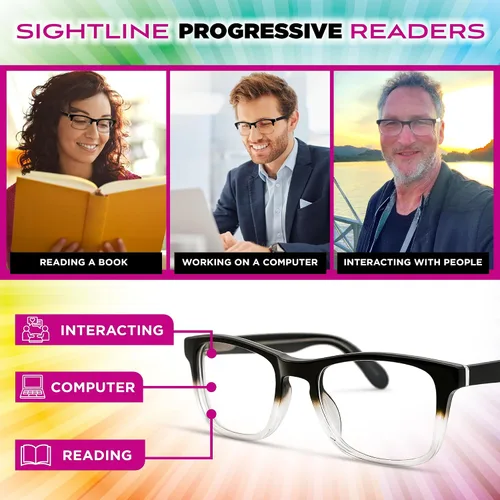 Miniatura 6 de Sightline H109 - Gafas de lectura multifoco de ajuste medio a estrecho