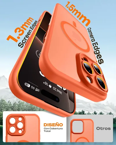 Miniatura 582 de TOCOL Funda para iPhone 11, compatible con Magsafe, protección completa de cámara, imanes integrados, protección contra caídas, funda translúcida