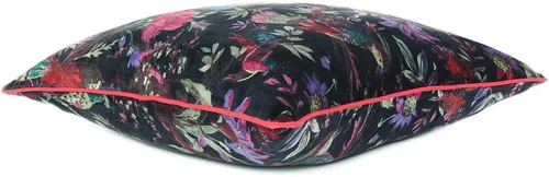 Miniatura 2 de Funda de cojín con flores de terciopelo para sofá, cojín bohemio colorido, con diseño de pájaro, estilo chic bohemio, acento indio, hecho a mano