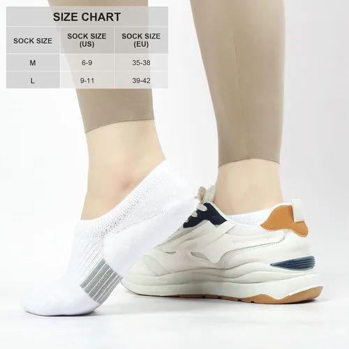 Miniatura 2 de Calcetines invisibles para mujer, acolchados, de corte bajo, atléticos, ocultos, para tenis, tobillos, calcetines invisibles para correr, 46 pares