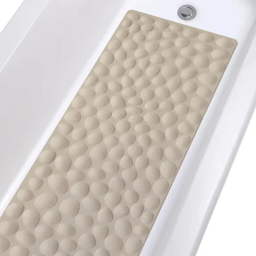 Miniatura 20 de OTHWAY Alfombra de Bañera Antideslizante, Alfombra de Baño de Goma para Niños y Bebés, 16x31.5 pulgadas Alfombras de Baño Grandes para Bañera