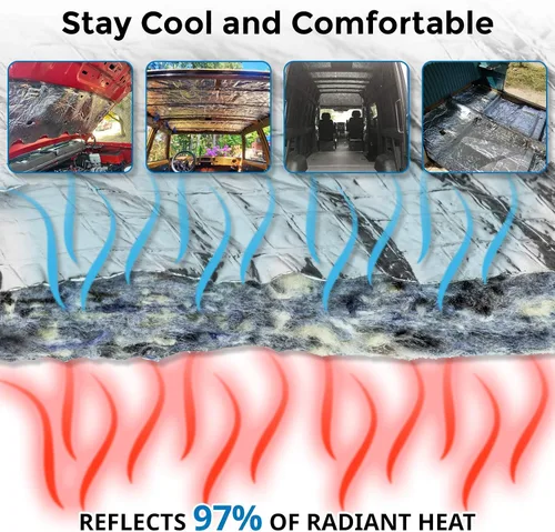 Miniatura 3 de Second Skin Heat Wave Pro - Yute con lámina reforzada - Revestimiento de techo y aislamiento debajo de la alfombra