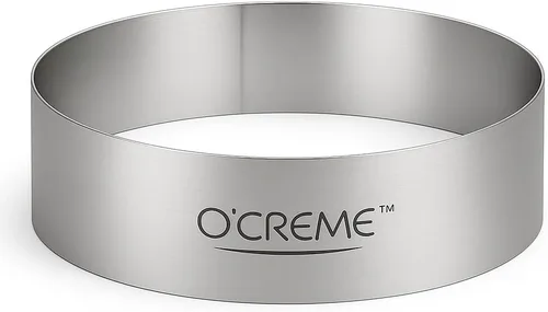 Miniatura 17 de O'Creme Anillo para Pastel de Acero Inoxidable Resistente Redondo Molde de Anillo para Pastel Mousse para Hornear, Decoración de Pasteles de Postre