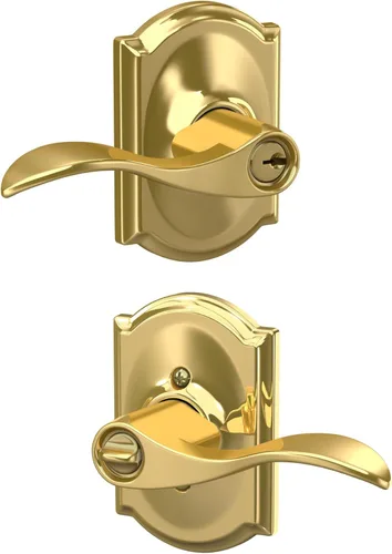 Miniatura 156 de SCHLAGE - Manija de puerta Accent con cerradura de paso libre para pasillo y armario en bronce antiguo - F10 ACC 716 Bronce Envejecido