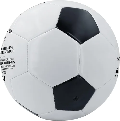 Miniatura 2 de KWOOD Balón de Fútbol Clásico Personalizado, Balón de Fútbol Grabado con Bomba Premium para Entrenamiento y Recreación, Disponible