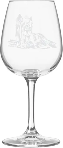 Miniatura 391 de Copa de vino de 12.75 onzas con diseño de perro grabado