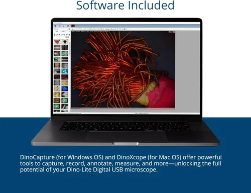 Miniatura 5 de Dino-Lite Microscopio digital USB AM4113ZT - 1.3MP, 20x - 50x, aumento óptico 200x, medición, luz polarizada, software de Windows/Mac incluido 1.3MP