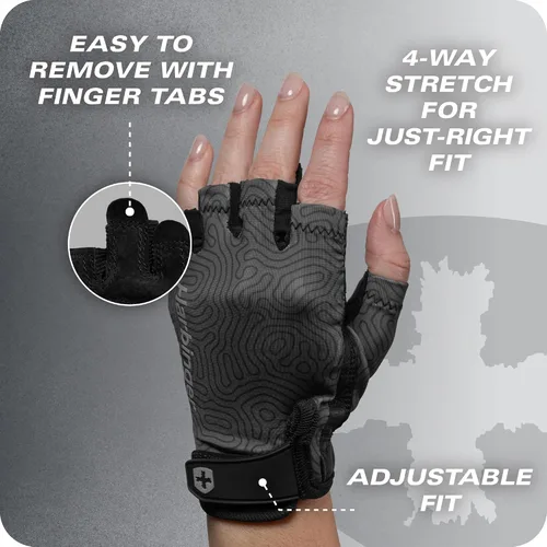 Miniatura 7 de Harbinger Pro Gloves 3.0 - Guantes de entrenamiento de alto rendimiento, agarre mejorado, transpirables elásticos en 4 direcciones, cierre de muñeca