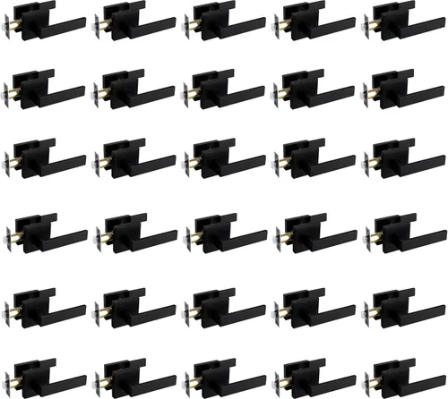 Miniatura 13 de NEWBANG Manija de palanca de puerta sólida con acabado negro mate