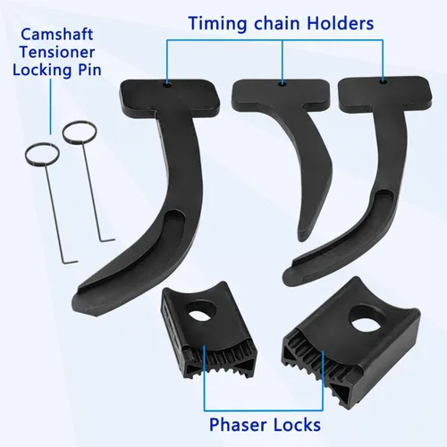 Miniatura 5 de ZKTOOL 7 PIEZAS Herramientas de Cadena de Distribución de Árbol de Levas Phaser - Compatible con VW Jeep Chrysler Dodge 3.6L Pentastar 10200A+10202