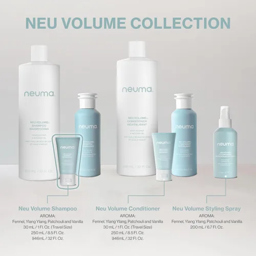 Miniatura 8 de Neuma Neu Volume Shampoo 1 Fl. Oz Hinojo, Ylang Ylang, Pachulí y Vainilla, Tamaño Viaje Champú Sin Sulfato