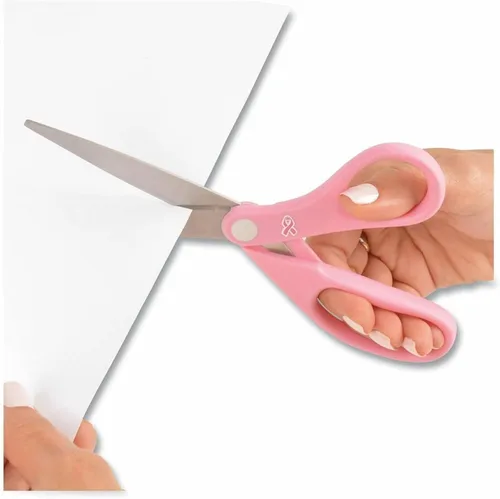 Miniatura 2 de Westcott 15387 Tijeras de acero inoxidable de 8 pulgadas con cinta rosa para oficina y hogar
