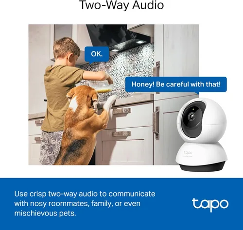 Miniatura 4 de TP-Link Tapo - Cámara de seguridad Pan/Tilt de 2K QHD para cámara de mascotas, monitor de bebé, detección de movimiento, seguimiento de movimiento