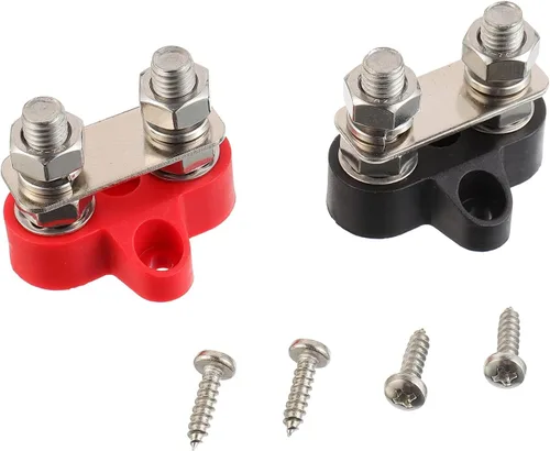 Miniatura 8 de M6 1/4 "Terminal Stud Battery Terminal Block 12-48V DC Bus Bar para RV Camper Barco