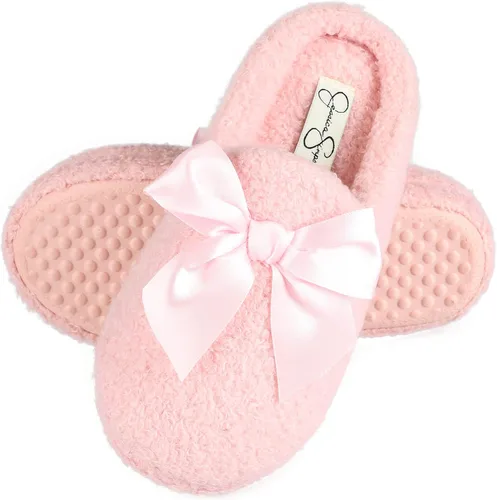 Miniatura 3 de Jessica Simpson Unisex-Child Plush Marshmallow Slide on House Slipper Clog with Memory Foam