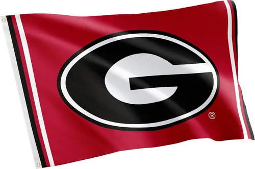 Miniatura 7 de Desert Cactus Bandera de la Universidad de Georgia Bulldogs UGA Dawgs Banners 100% poliéster para interiores y exteriores, banderas de 3 x 5 pies