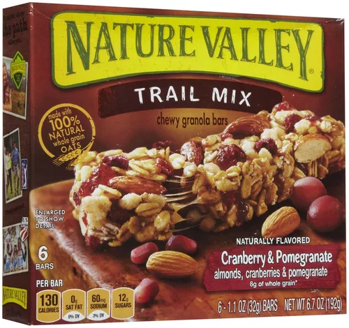 Miniatura 9 de Nature Valley Barras de granola masticables de frutas y nueces, nueces de chocolate negro, 6 barras, 7.4 onzas
