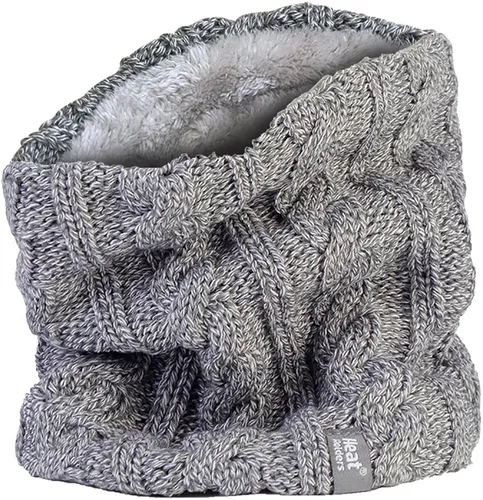 Miniatura 4 de Heat Holders Conjunto de guantes térmicos de punto de forro polar, calentador de cuello y convertidor para mujer invierno