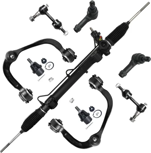 Miniatura 292 de Detroit Axle - Kit de brazos de control de extremo delantero de 8 piezas para Dodge Dakota 00-04, Durango 00-03, 4 brazos de control superior e