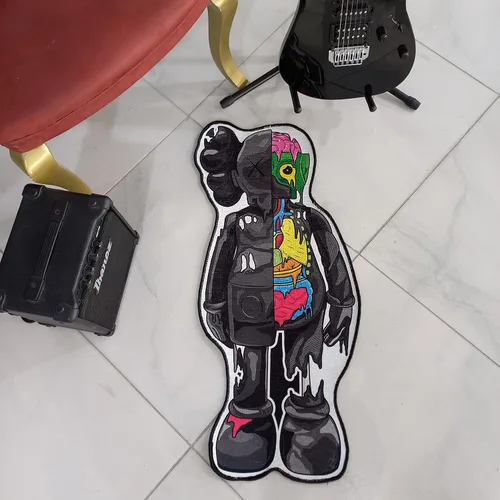 Miniatura 4 de Hypebeast - Alfombra decorativa de diseño único y popular, antideslizante, con forma de arte urbano, a la moda, para sala de tenis, superficie