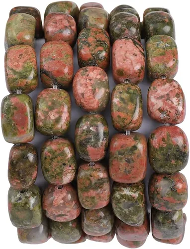 Miniatura 9 de BEADIA Cuentas sueltas de piedra de jade amarillo natural cilíndricas semipreciosas para hacer joyas 10mmx14mm 38cm